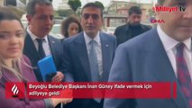 Beyoğlu Belediye Başkanı İnan Güney ifade için adliyeye geldi