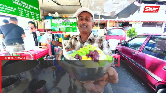 Resipi cendol enam dekad di Pasar Besar Seremban 
