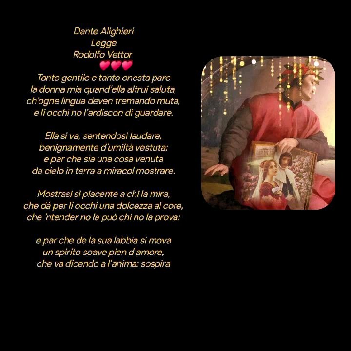 Dante Alighieri Legge Rodolfo Vettor            ♥️♥️♥️