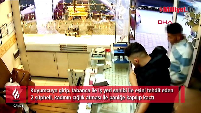 Adana’da soygun girişimi! Kuyumcunun eşi çığlık atınca kaçtılar