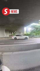 Driver claims microsleep caused crash under flyover