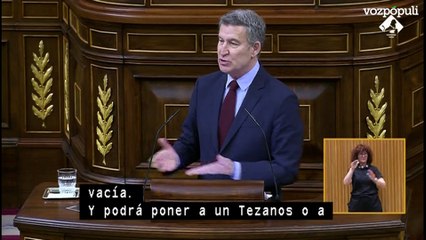 Feijóo: "Va a acabar teniendo más información de sus planes el presidente chino que el Congreso"