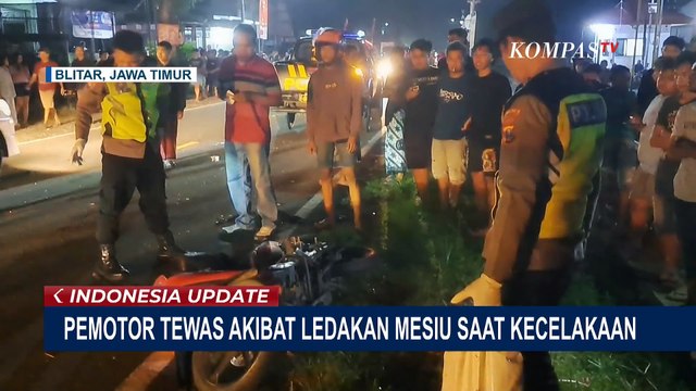 Pemotor Kecelakaan di Blitar, Diduga Tewas Akibat Ledakan Petasan yang Dibawanya