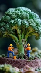 Little People Harvesting Fruits