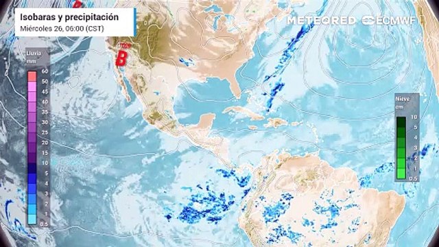 Miércoles 26 y jueves 27 de marzo: se espera la presencias de tiempo severo con granizadas en diversos estados de México