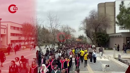 ODTÜ akademisyenleri öğrencilerle birlikte yürüyor!