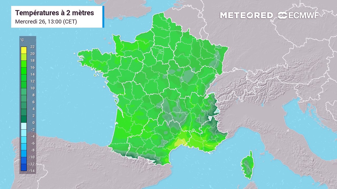 Températures en France