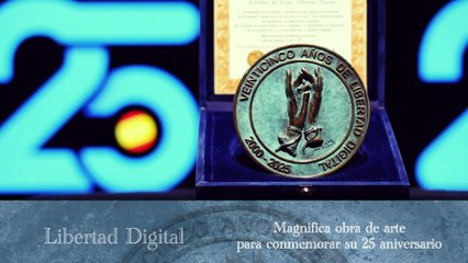 Libertad Digital conmemora su 25 aniversario con una medalla de bronce de edición limitada