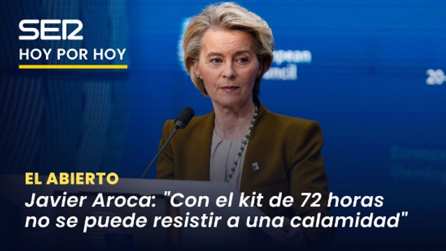 Javier Aroca: ¿De verdad saben lo que es una guerra como para pensar que con un kit de 72 horas se puede resistir algo?