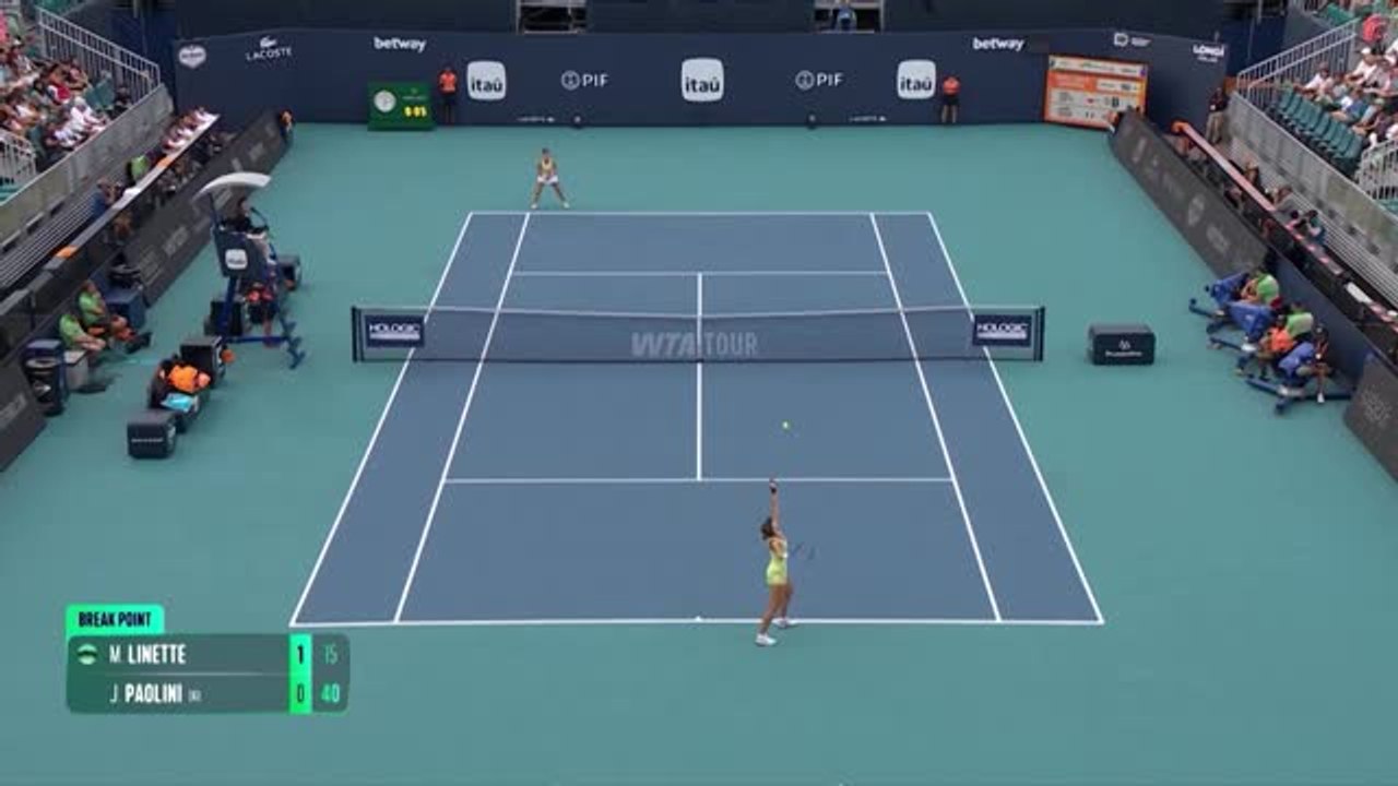 Miami - Paolini en demi-finales