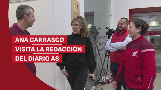La visita de Ana Carrasco al Diario AS