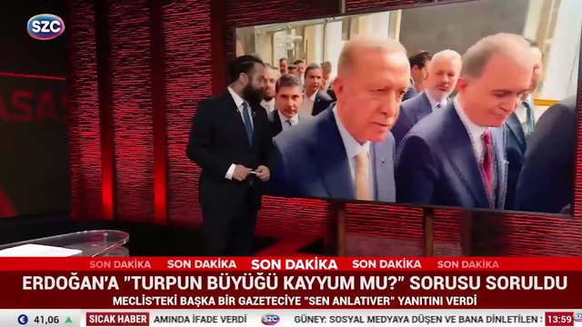 Erdoğan'a Turpun büyüğü kayyum mu? sorusu soruldu, başka bir gazeteciye sen anlatıver yanıtını verdi