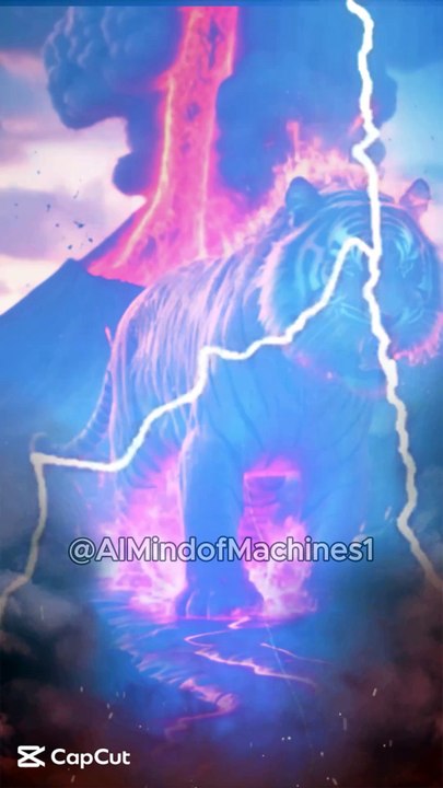 Volcanic Fury The Fireborn Tiger of the Lava Lands