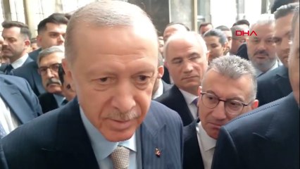 Cumhurbaşkanı Erdoğan, grup toplantısı sonrasında soruları yanıtladı
