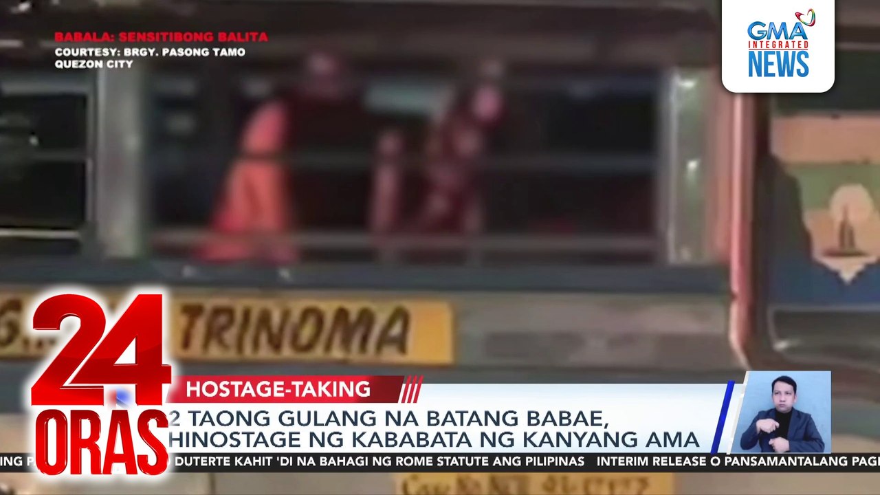 2 taong gulang na batang babae, hinostage ng kababata ng kaniyang ama | 24 Oras