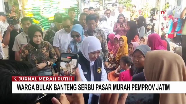 Antusiasme Warga Serbu Pasar Sembako Murah di Surabaya & Bali