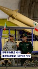 Watch: Iran unveils huge underground 'missile city'