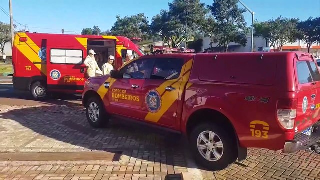 Maria da Penha: Mulher é socorrida pelo Corpo de Bombeiros na Rua Cuiabá