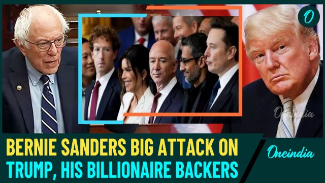 Bernie Sanders Declares War On Trump’s Oligarchic Takeover; Blasts Three Ultra-Rich Trump Backers