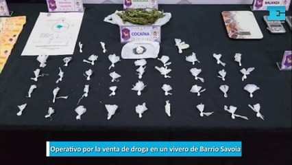 Operativo por la venta de droga en un vivero de Barrio Savoia