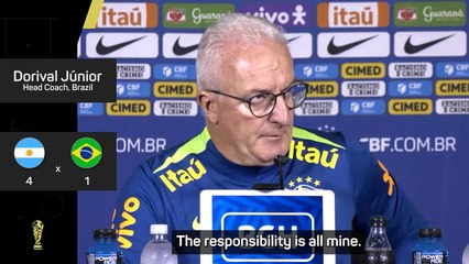 Dorival apologises for humiliating Argentina loss