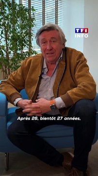Regardez la première interview vidéo de Jacques Legros après l'annonce de son départ du 13 heures de TF1: C'est dur de vous quitter. Vous allez me manquer !