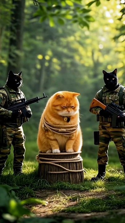 Fat Cat ARMY Takes Over the Forest with Shotgun Blasters in EPIC AI