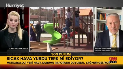 Ramazan Bayramı'nda hava nasıl olacak? Prof. Dr. Şen, canlı yayında uyardı