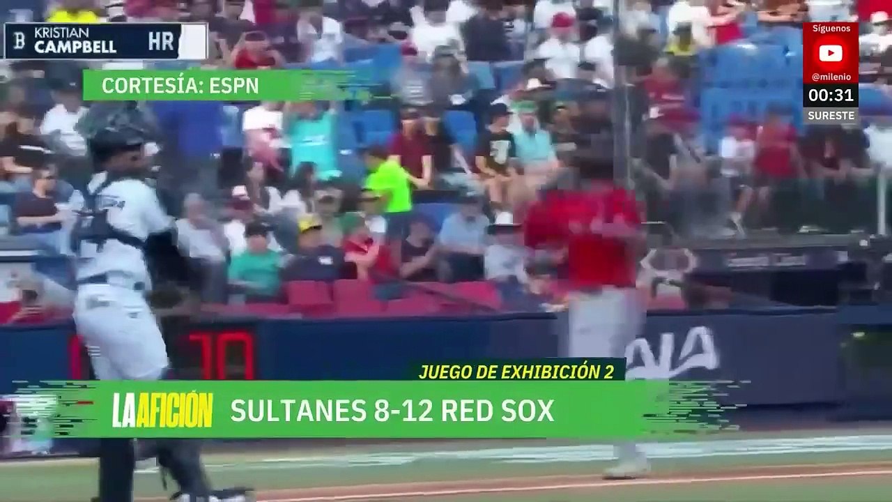 Sultanes vende cara la derrota ante Red Sox con un Estadio Mobil Super con sold out