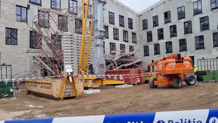 Un échafaudage s’écroule en plein chantier de construction à Hasselt