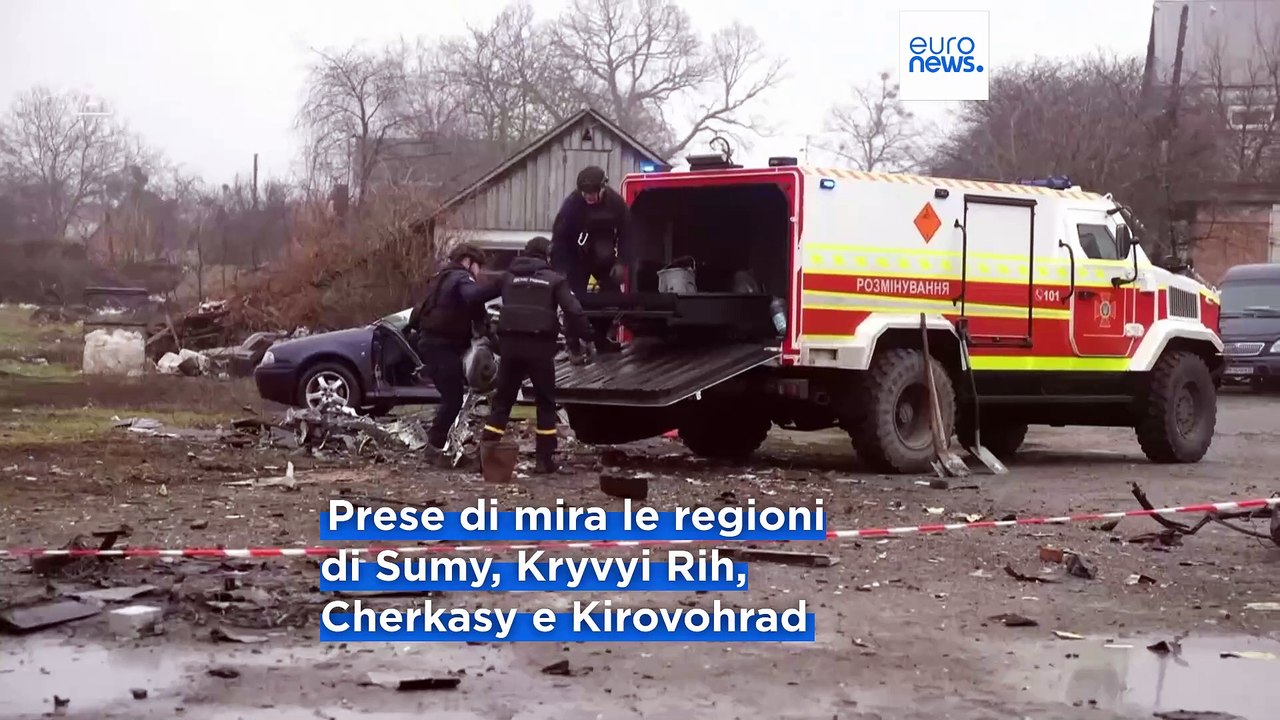 Ucraina, attacco russo con droni, Zelensky: è la prova che la Russia sta prolungando la guerra