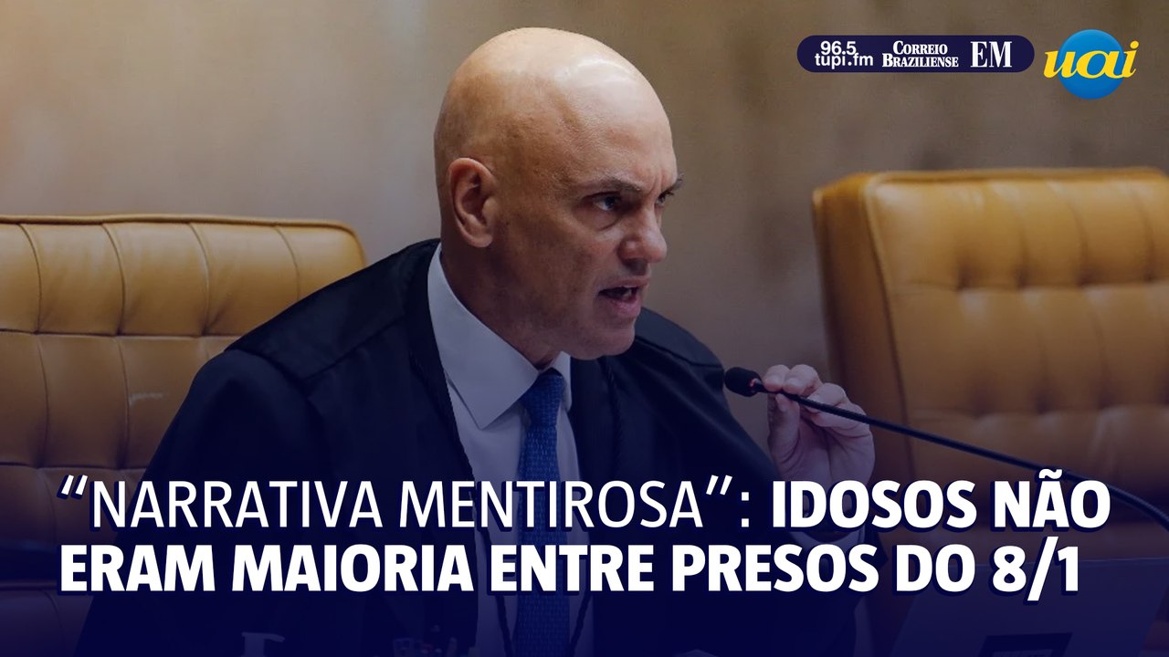 Alexandre de Moraes desmente fake news de que maioria dos presos do 08/01 eram mulheres idosas