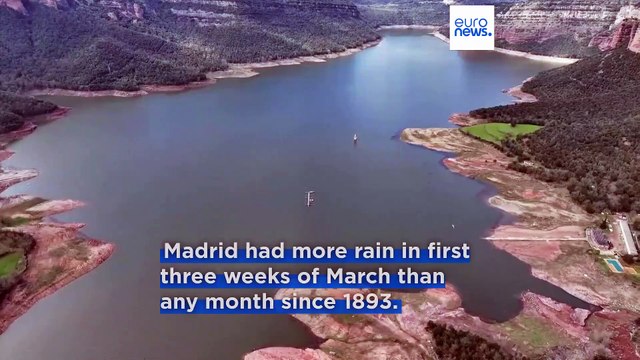 Heavy rainfall fills empty reservoirs in Spain, bringing drought relief and floods