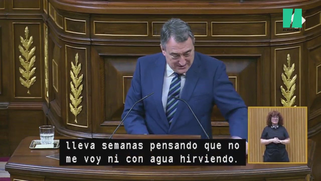 Aitor Esteban se despide definitivamente del Congreso de los Diputados: "Ha tardado un poquito, pero me voy"