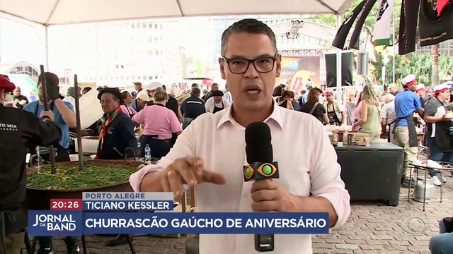 Churrasco marca início das comemorações do aniversário de Porto Alegre