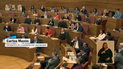 Mazón acusa a la oposición de "usar el dolor" de las víctimas de la dana