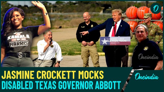 Anti-Elon Musk Jasmine Crockett mocks disabled Texas governor Abbott, calls him 'Hot Wheels'