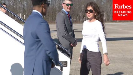 DHS Sec. Kristi Noem Departs JBA En Route To El Salvador To Visit Infamous Prison