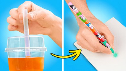 🌈 RAINBOW SCHOOL HACKS YOU MUST TRY! 🎒✨ GENIUS DIY TRICKS FOR STUDENTS