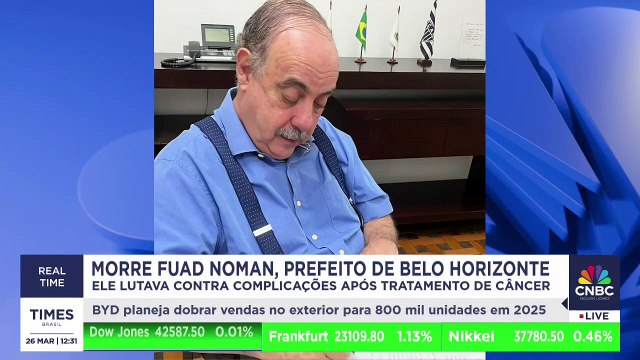 Morre Fuad Noman, prefeito de Belo Horizonte, aos 77 anos