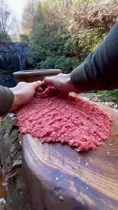 meatballs in natural stone quarry 🥩