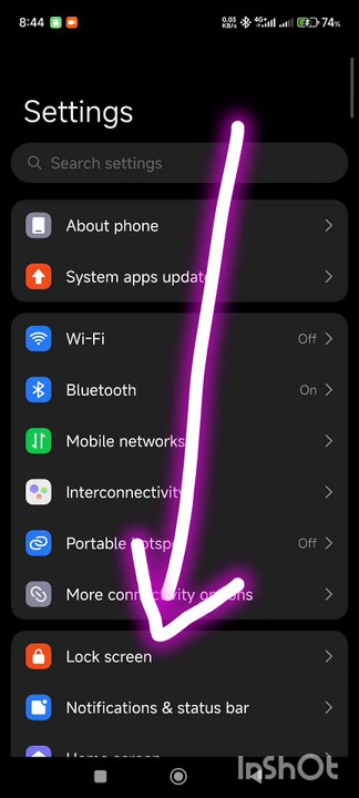 Mobile settings