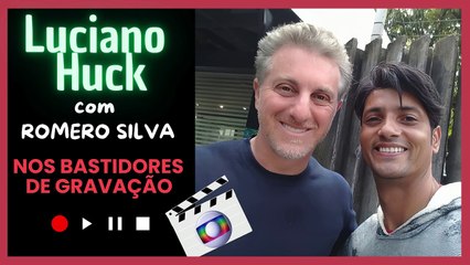 Romero Silva e Luciano Huck na Globo