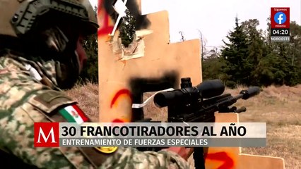 Entrenamiento de fuerzas especiales; capacitan hasta 30 francotiradores al año