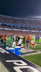 Dionisio Mendoza en el partido Argentina-Brasil.