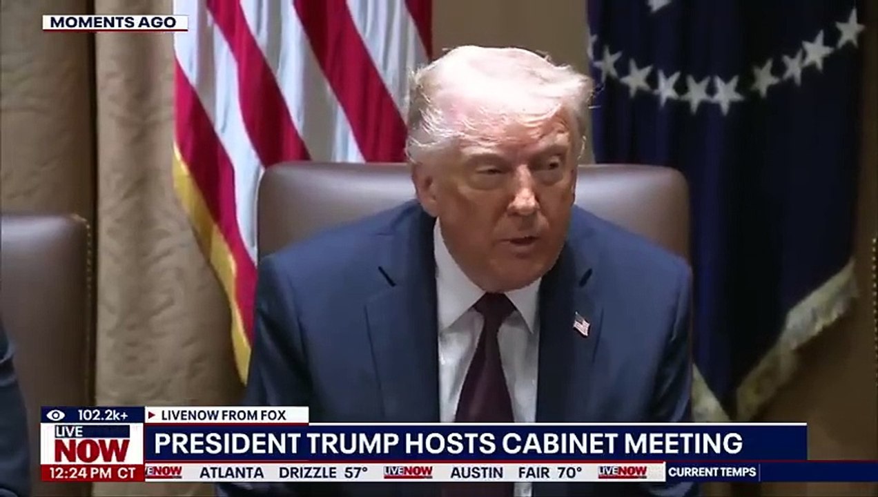 President Trump holds cabinet meeting with Elon Musk