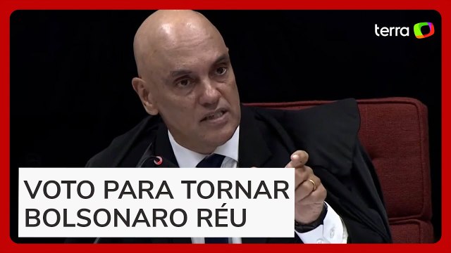 Moraes vota para tornar Bolsonaro e mais sete aliados réus por tentativa de golpe