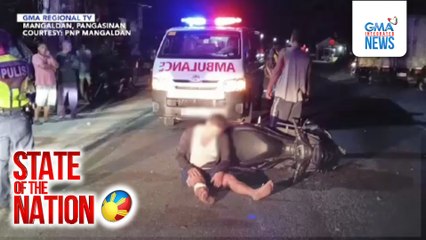 Motorsiklo, sumalpok sa garong na walang ilaw sa likuran; 4 sugatan | SONA