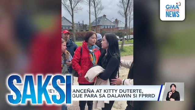 Honeylet Avanceña at Kitty Duterte, nasa The Hague para sa dalawin si FPRRD | Saksi