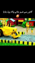 Created a miniature road village to city